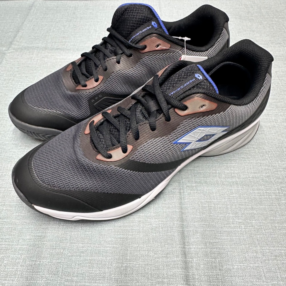 Lotto Mirage 400 ALR Mens Tennis Shoes Black Gray 220551 BO3 Size 13 NEW